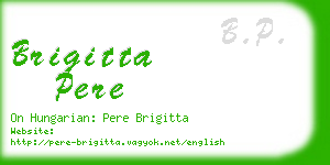 brigitta pere business card